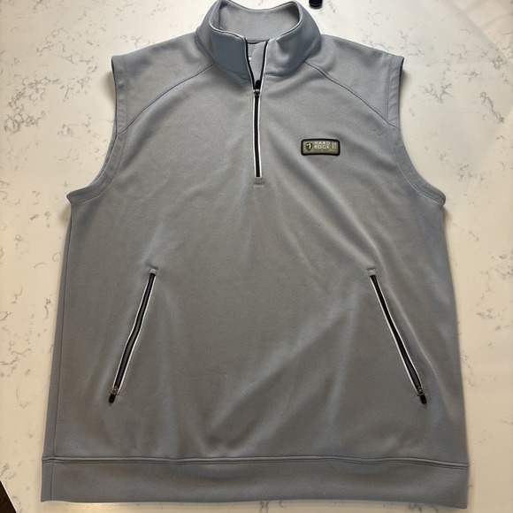 AHEAD Extreme Golf Vest 1/4 Zip Hard Rock Golf Club Rock That Roll Men's SZ LG - Picture 3 of 8